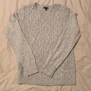 *LASTCHANCE* Talbots button-shoulder cable sweater